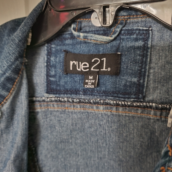 Jean and gray sleeve jacket size Medium - Picture 12 of 15